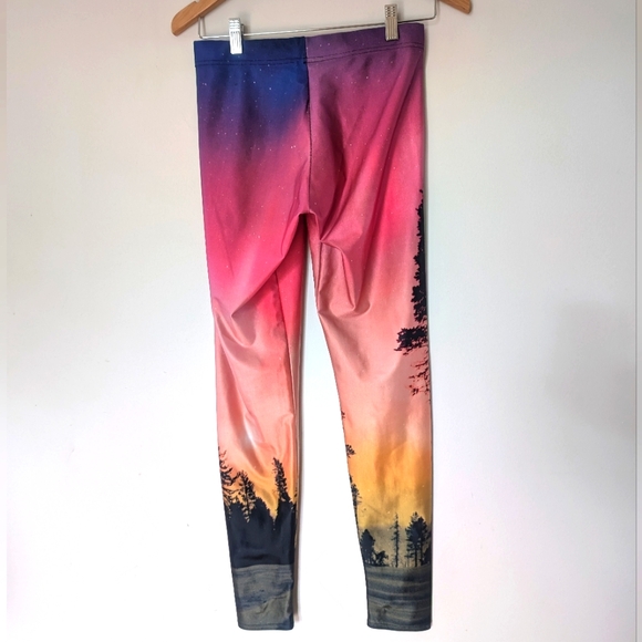 BlackMilk Aurora Sky Orange Leggings 🧡 (M) - Picture 8 of 10